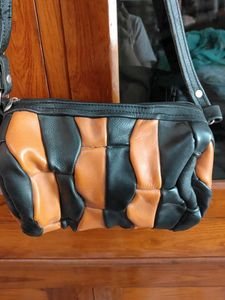 Unique Patchwork Leather Crossbody Bag