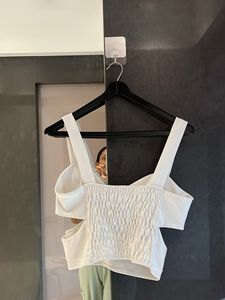 Chic White Cut-Out Crop Top