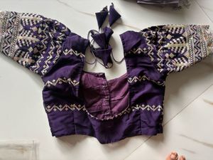 Elegant Lilac Saree with Embellished Blouse