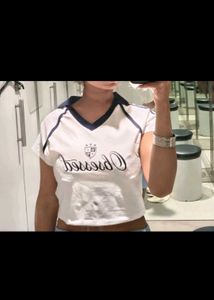 Nuon White Text Printed Cotton-Blend T-Shirt