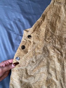Vintage Corduroy Overall Dress