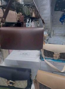 Stylish Brown Monogram Crossbody Bag