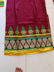 Maroon kurta set