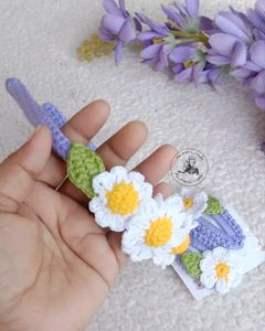 Crochet Hairband And Tictac Set
