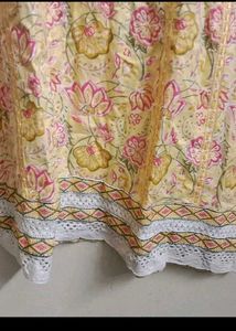 Yellow Printed Kurta Set with Dupatta