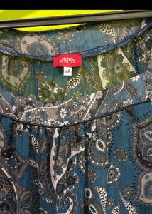 Chic Paisley Print Sheer Tunic Top