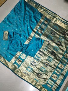 Pure Kanchipuram Silk Saree With Blouse