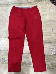 Vibrant Red Comfortable Joggers