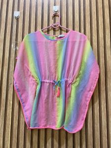 Rainbow Tie-Dye Kaftan Top l 23