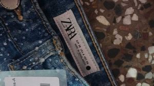 Sparkly Wide Leg Denim Jeans