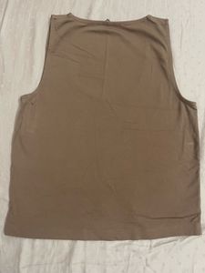 Minimalist Brown Tank Top