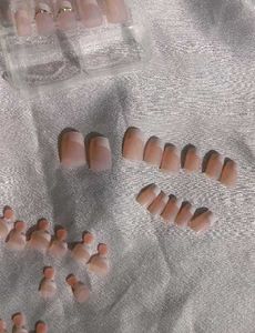 French Nails Tips For Foot&amp;Hand (8 Nail Rhinestone