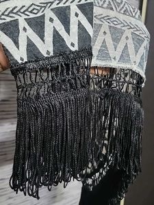 Boho Geometric Print Kimono Cardigan