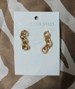 Classy Golden Chain Earrings