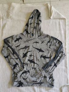 Shark Print Hoodie