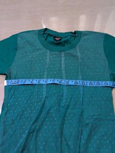 Teal Round Neck T-Shirt