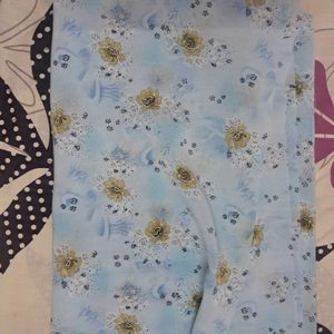 green, sky blue dress material