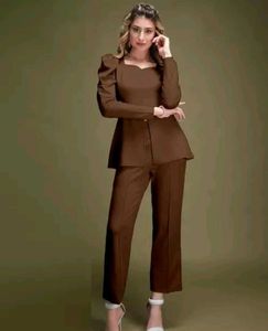 Chic Brown Co-ord Set
