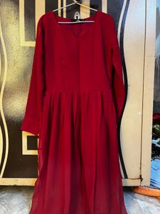 Elegant Red Ethnic Gown