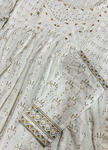 Biba Viral off white Anarkali suit