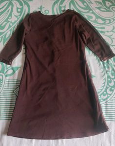 Elegant Brown Embellished Top