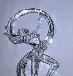 💎 Crystal Flow Sculpture — Luxury Glass Showpiece
