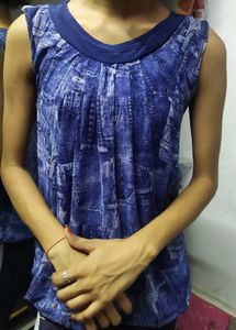 Blue Printed Top