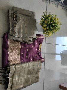 Elegant purple kurti set used three times