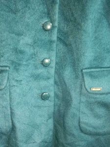 NEW Teal Blue Buttoned Coat