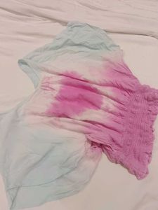 Tie-Dye Heart Print Kurta