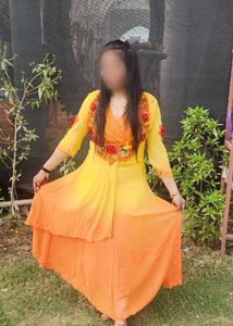 Stunning Yellow & Orange Ombre Gown