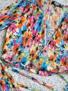 Floral Wrap Crop Top