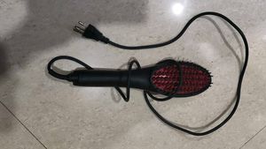 Black Electric Hair Straightener Brush