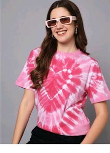 Pink Tie-Dye Heart T-Shirt