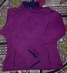 💜 Purple Quarter-Zip Sports Sweater!