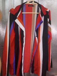 Boohoo Multicolor Striped Shirt