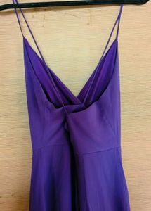 Strappy Dress With Ruffled Panels💜