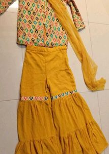 Embroidered Kurta and Palazzo Set