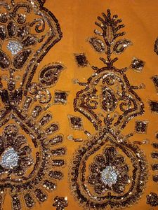 Georgette Embroidery Saree With Blouse Unstitched