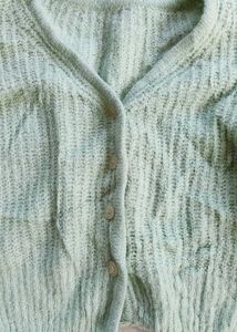 Mint Green Knit Cardigan