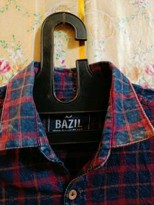 🇳🇿💫🎀Men's Blue &amp; Red Plaid Shirt