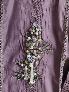 New Elegant Purple Kurta Set with Dupatta