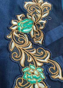 Elegant Blue Floral saree with blouse