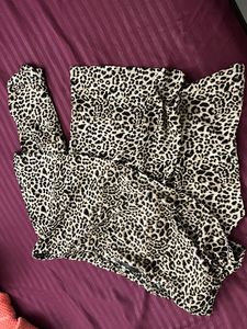 Leopard Print One Shoulder Top