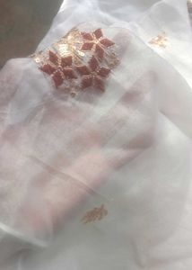 Elegant White Embroidered Blouse