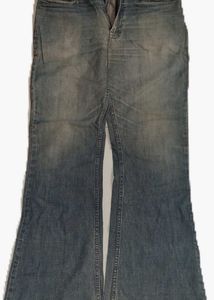 acid wash blue jeans