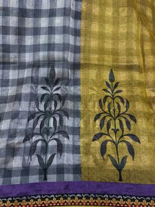 Elegant Printed Cotton Saree