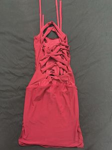 Chic Burgundy Mini Dress