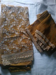 Embroidered original Jimmy choo dress material