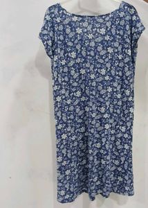 Blue Floral  Dress